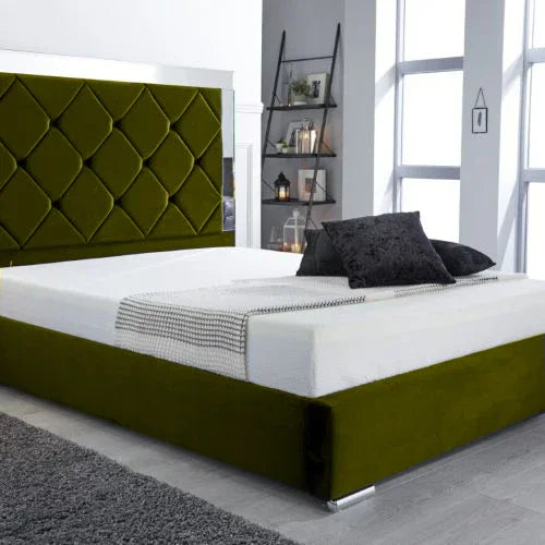 Sofia Mirror Upholstered Bed - Image 4