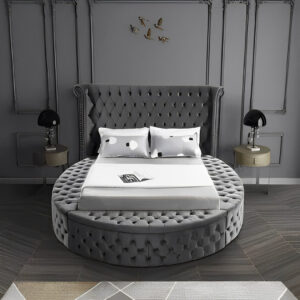 Round Ambassador Upholstered Bed